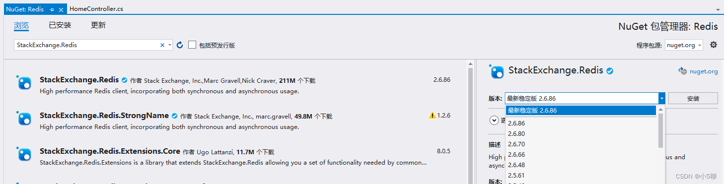 .net core 3.1 redis安装和简单使用