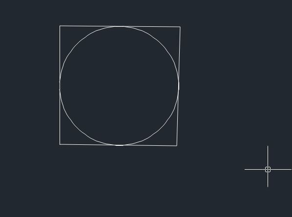 cad如何画圆的外接正方形? 中望cad在圆外画正方形的方法