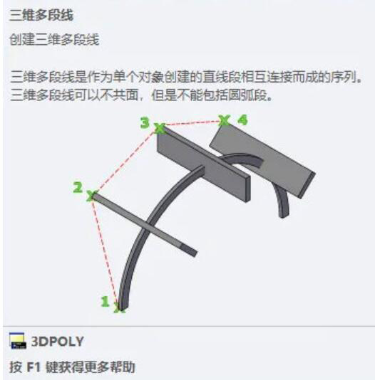 autocad2021怎么绘制三维多段线? cad2021画三维多段线详细步骤